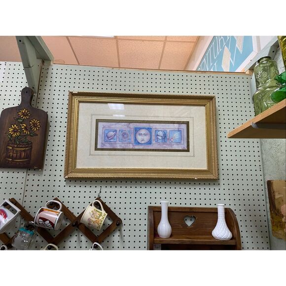 RARE Mary Beth Zeitz celestial Whimsigoth art print 90s vintage moon 2 - Picture 10 of 11